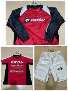 Finta半袖ウェアLottoシャカシャカ130umbro インナーパンツ140