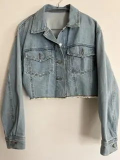 デニムクロップドジャケット【GU】