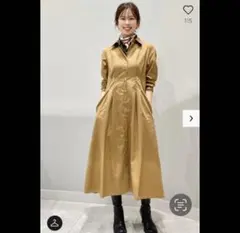 GU シャツワンピース 長袖 ポケット付き