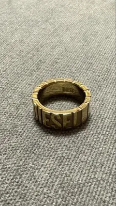 DIESEL ロゴリング ゴールドカラー 13号