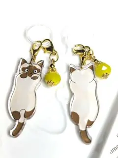 猫たゃん前＆後姿アンブレラマーカー♡ ２個セット☆