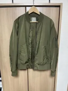 ナノユニバース カーキ ブルゾン ma-1 Lサイズ