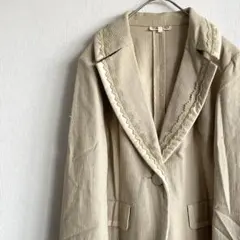 YUKI TORII テーラードジャケット ポケット付き レース 大きめ 羽織り