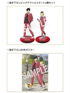 黒尾鉄朗/孤爪研磨 『ゴミ捨て場の決戦』特典 アクスタ/布ポスター ハイキュー