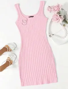 SHEIN 薄ピンク Mサイズ 未使用