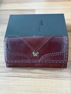 ANNA SUI がま口長財布 ワインレッドのサムネイル