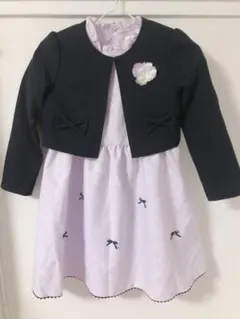 sa・ku・ra フォーマル　ワンピース　ジャケット　サクラ　130 パープル