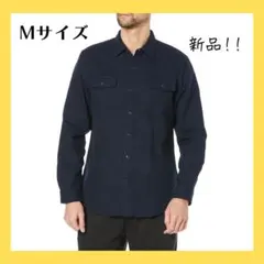 【新品⭐】フランネルシャツ 2ポケット スリムフィット 長袖 メンズ