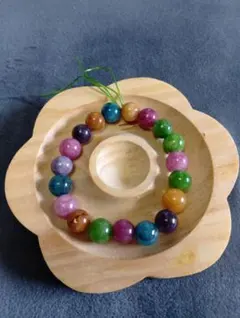 天然石キャンディフローライトのブレスレット