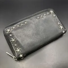 即決 JIMMY CHOO ジミーチュウ 長財布 スタースタッズ ブラックのサムネイル