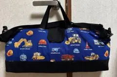 メロディオン、ピアニカケース　ベルト付き　男の子　働く車