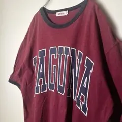 ANTIBAL LAGUNA ロゴ リンガーTシャツ バーガンディ　Fサイズのサムネイル