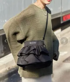 Columbia/別注 フリルショルダー BAG ブラック