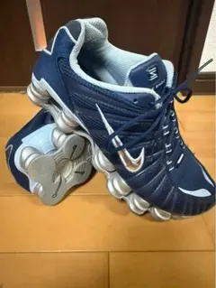 美品 NIKE SHOX TL ネイビー シルバー 28cm ナイキ ショックス - メルカリ