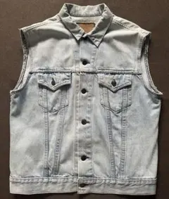 カナダ製 75505カットオフ デニムベスト 44 XL