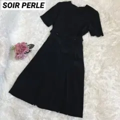 美品　SOIR PERLE ブラックフォーマル　１５号 ワンピース 大きいサイズ