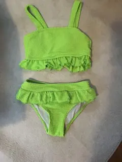 SHEIN 蛍光グリーン セパレート水着