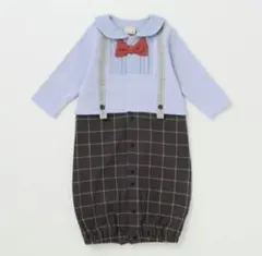 petit main(弱酸性)おめかし2WAYオール　ライトブルー50-70cm