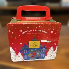GODIVA お菓子のトランク缶 빈 캔