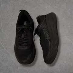 【極厚底】HOKAONEONE BONDI7 WIDE 27cm オールブラックのサムネイル