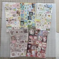 平成レトロ ホログラムシール キラキラシール 5枚セット ①