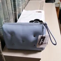 激レア・素敵なマリークワント水色バッグ(袋つき)