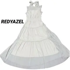 REDYAZEL レディアゼル ラメティアードワンピース ベージュ ノースリーブ