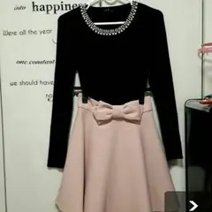 【 新品同様】INGNI ビジュー付き ニットトップス