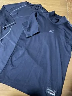 Mizuno他、半袖アンダーシャツ2枚M