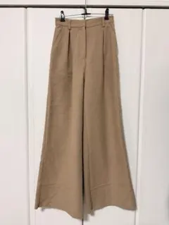 EMODA ベージュ ワイドパンツ