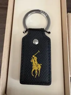 新品未使用Polo Ralph Lauren レザーキーホルダー