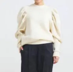 yori 長袖ニット ホワイト セーター