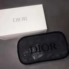 Dior　ディオール　ノベルティー　メッシュ　ポーチ　化粧ポーチ　黒