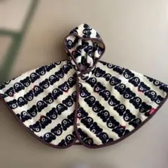 DOUBLE.B クマ柄フリースポンチョ