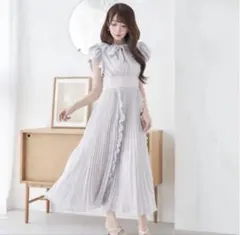 ロゼミュ♡Rosemuse♡chiffon pleated dress - メルカリ
