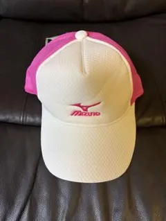 MIZUNO キャップ A75BM-01274 ホワイト ピンクのサムネイル