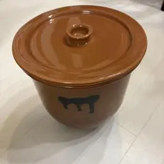美品 日本製 常滑焼 陶器かめ ３号 味噌 梅干し 漬物 保存容器のサムネイル