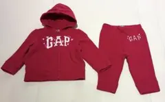 GAP baby ジップパーカー スウェット セットアップ レッド 70