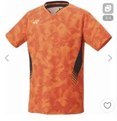 ヨネックス YONEX バドミントンウェア メンズ ゲームシャツオレンジ