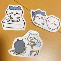 ちいかわ ダイカットステッカー 3枚セット ハチワレ