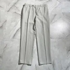 A19155 美品 PTトリノ SLIMFIT コットンリネンスラックス薄灰52のサムネイル