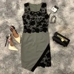 キャバドレス　レースタイトドレス Sサイズ