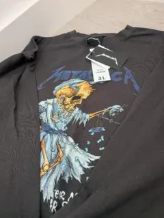 Metallica スケルトンデザイン 長袖カットソー 3L