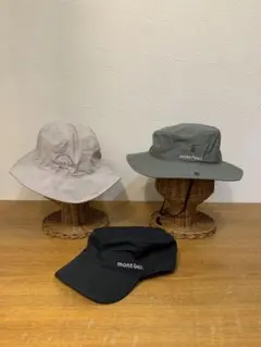 N0824-01★mont-bell アウトドア用帽子 キャップ ハット3点