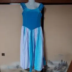 大幅値さげ！！フラダンス用ドレス 青と白のグラデーション