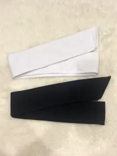はちまき 2点セット 白黒