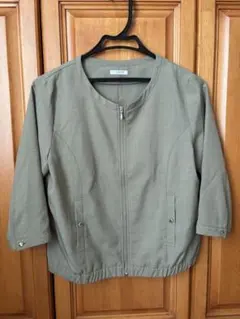 ノーカラージャケット グレー Mサイズ