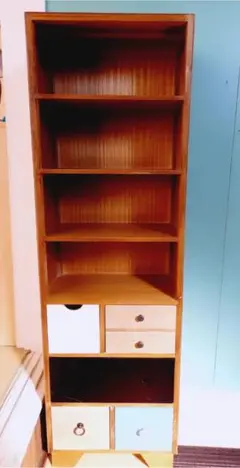 ナチュラルウッドシェルフ 引き出し付き