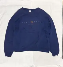 【希少USA製】90s NIKE TOWN 刺繍 スウェット トレーナー L