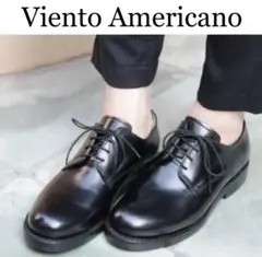 Viento Americano 黒 レースアップシューズ